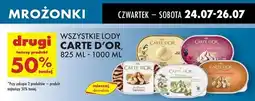 Biedronka Lody vanilla Algida Carte D'or Les Classiques oferta