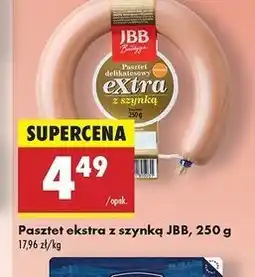 Biedronka Pasztet extra z szynką Jbb Bałdyga oferta