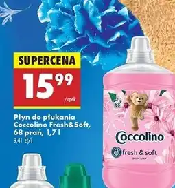 Biedronka Płyn do płukania silk lily Coccolino Fresh & Soft oferta