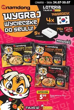 Biedronka Danie z makaronem kimchi Namdong oferta