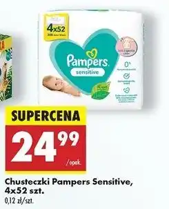 Biedronka Chusteczki nawilżane Pampers Sensitive oferta