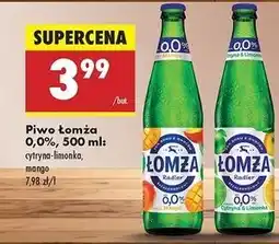 Biedronka Piwo Łomża Radler 0.0% Cytryna-Limonka oferta