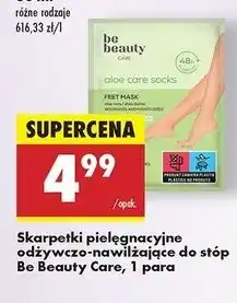 Biedronka Maska do stóp w skarpecie aloe Be Beauty Care oferta