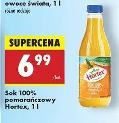 Biedronka Sok pomarańczowy Hortex oferta