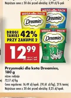 Biedronka Przysmak dla kota z kocimiętką Dreamies oferta