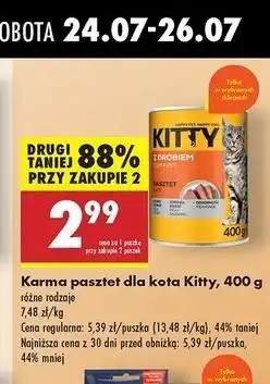 Biedronka Pasztet dla kota z drobiem Kitty oferta