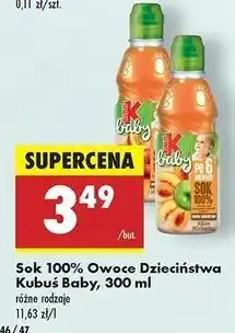 Biedronka Sok jabłko-dynia Kubuś Baby oferta