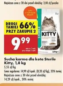 Biedronka Karma dla kota sterile Kitty oferta