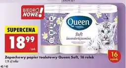 Biedronka Papier toaletowy biały lawendowy Queen oferta