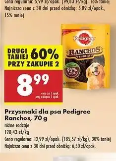 Biedronka Przysmak dla psa originals wołowina Pedigree Ranchos oferta