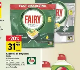 Intermarche Tabletki do zmywarek lemon Fairy Platinum oferta