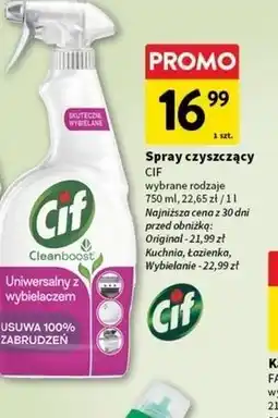 Intermarche Spray uniwersalny z wybielaczem Cif Cleanboost oferta