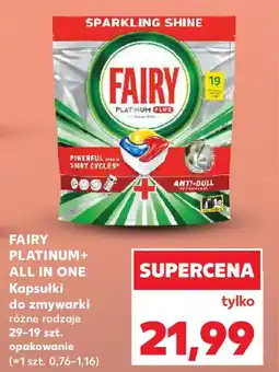 Kaufland FAIRY PLATINUM+ ALL IN ONE Kapsułki do zmywarki oferta