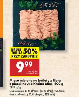 Biedronka Mięso z indyka Kraina Mięs oferta