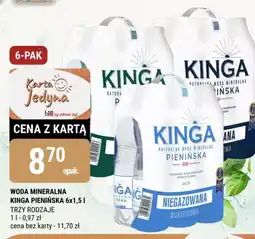 bi1 Woda mineralna kinga pienińska oferta