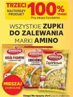 Kaufland WSZYSTKIE ZUPKI DO ZALEWANIA MARKI AMINO oferta