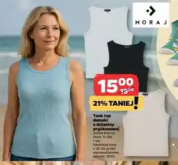 Netto Tank top z dzianiny prążkowanej s-3xl Moraj oferta