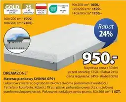 JYSK Materac Dreamzone oferta