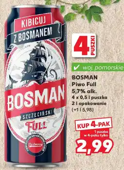 Kaufland BOSMAN Piwo Full 5,7% alk. oferta
