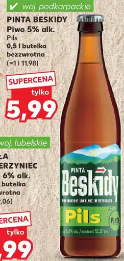 Kaufland PINTA BESKIDY Piwo 5% alk. oferta