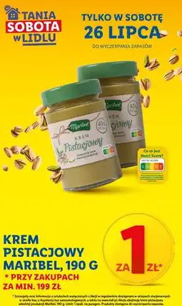 Lidl Krem pistacjowy Maribel oferta