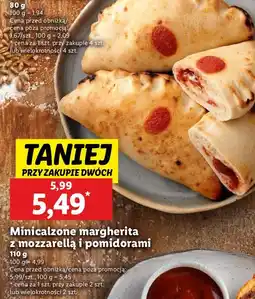 Lidl Minicalzone margherita z mozzarellą i pomidorami Lidl oferta