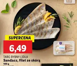 Lidl Sandacz filet ze skórą Targ Rybny Lidla oferta