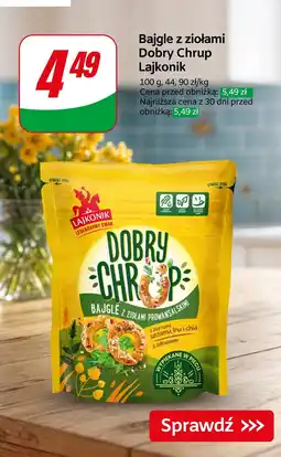 Dino Bajgle z ziołami Dobry Chrup Lajkonik oferta