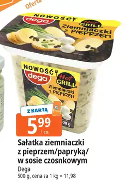 E.Leclerc Sałatka ziemniaczki z pieprzem/papryką/w sosie czosnkowym Dega Hot Grill oferta