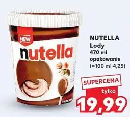 Kaufland Lody Nutella Ferrero oferta