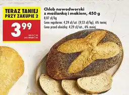 Biedronka Chleb nowodworski z maślanką i makiem Biedronka oferta
