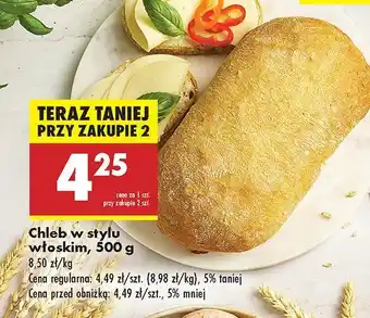 Biedronka Chleb w stylu włoskim Biedronka oferta