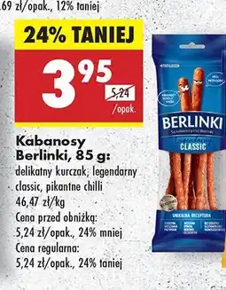 Biedronka Kabanosy: legendarny classic Berlinki oferta