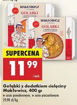 Biedronka Gołąbki z dodatkiem cielęciny w sosie pomidorowym Maklowicz oferta