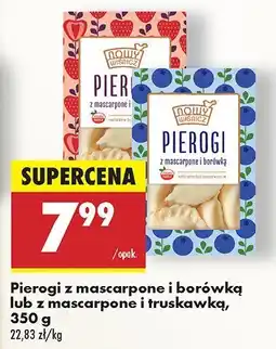 Biedronka Pierogi z mascarpone i borówką Nowy Wiśnicz oferta