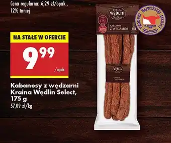 Biedronka Kabanosy z wędzarni Select Kraina Wędlin oferta