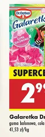 Biedronka Galaretka guma balonowa Dr.Oetker oferta