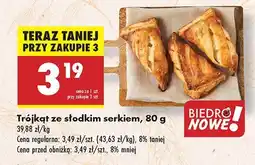 Biedronka Trójkąt ze słodkim serkiem Biedronka oferta