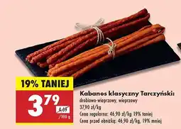 Biedronka Kabanos klasyczny drobiowo-wieprzowy Tarczyński oferta