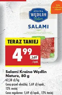 Biedronka Salami Nature Kraina Wędlin oferta