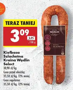 Biedronka Kiełbasa Szlachetna Select Kraina Wędlin oferta