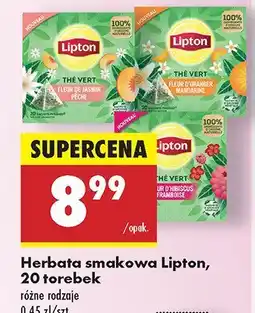 Biedronka Herbata smakowa 20 torebek Lipton oferta