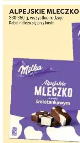 Stokrotka Czekolada Alpejskie Mleczko o smaku śmietankowym Milka oferta