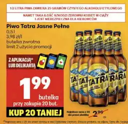 Delikatesy Centrum Piwo Tatra oferta