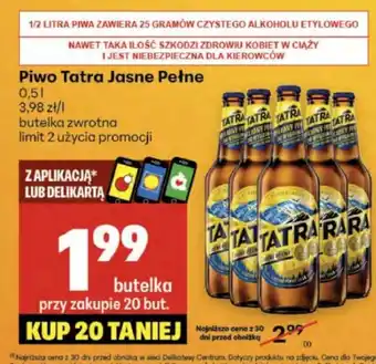 Delikatesy Centrum Piwo Tatra oferta