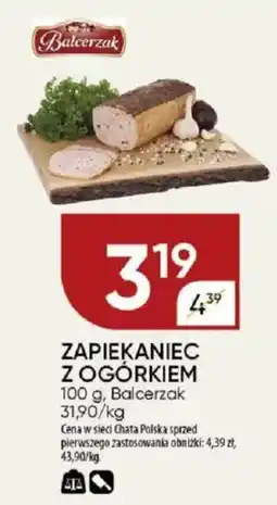 Chata Polska Zapiekaniec z ogórkiem balcerzak oferta