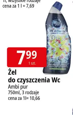 E.Leclerc Żel do wc eukaliptus i limonka Ambi Pur oferta