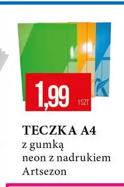E.Leclerc Teczka a4 z gumką neon Artsezon oferta