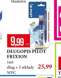 E.Leclerc Pióro kulkowe niebieskie Pilot Frixion oferta