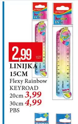 E.Leclerc Linijka flexy rainbow 15 cm Keyroad oferta